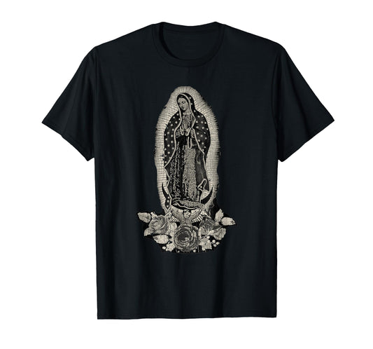 Vintage Retro Our Lady De Guadalupe Sant Mary For Christians T-Shirt