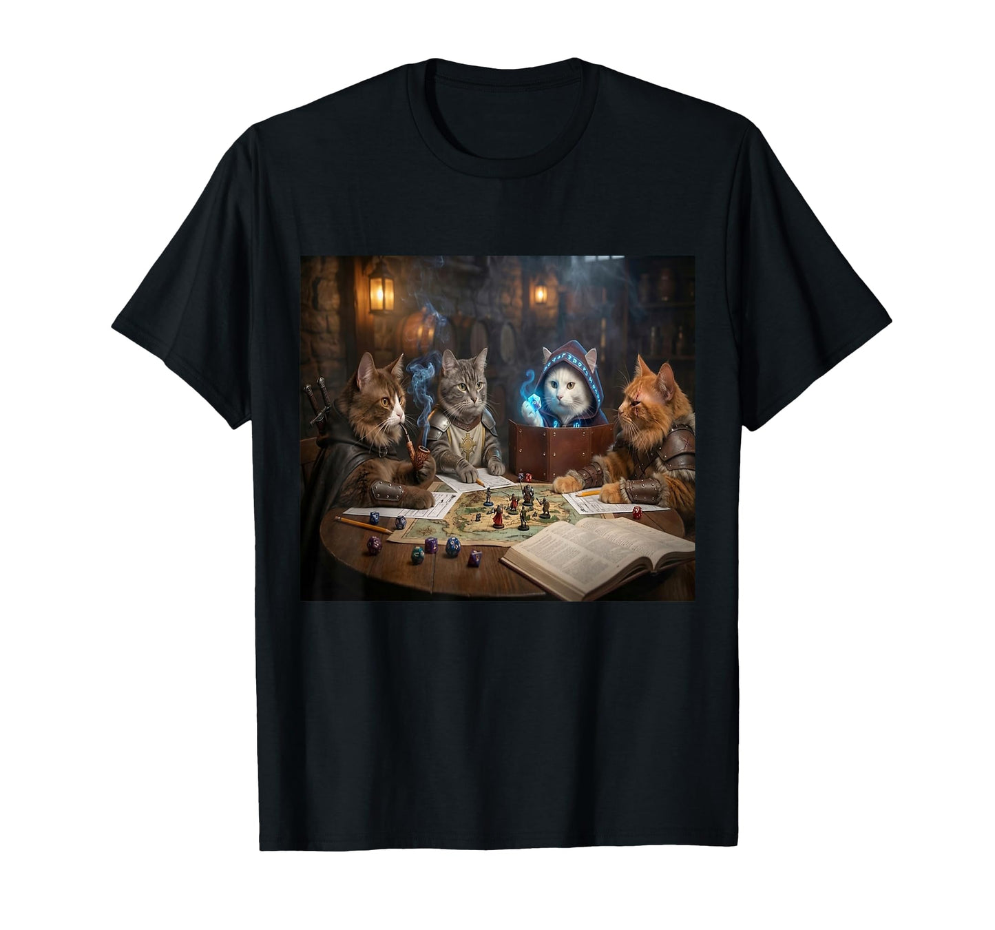 Cats Side Quest Tabletop Funny Cat Meme Humor Gift Cat Lover T-Shirt