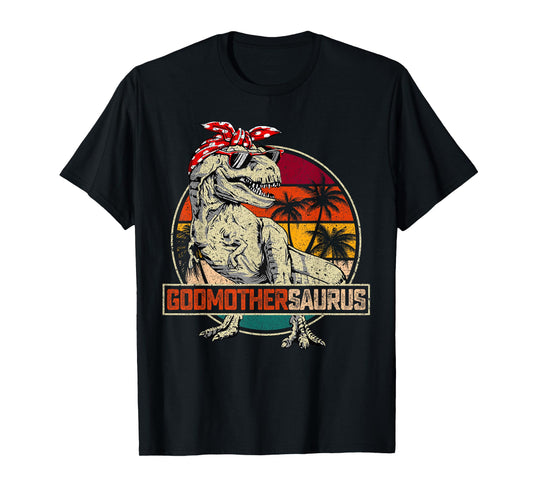 Godmothersaurus T Rex Dinosaur Godmother Saurus Family Match T-Shirt