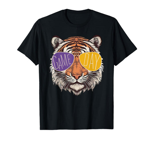 Touchdown American Football Game Day Thanksgiving Tiger Cool T-Shirt
