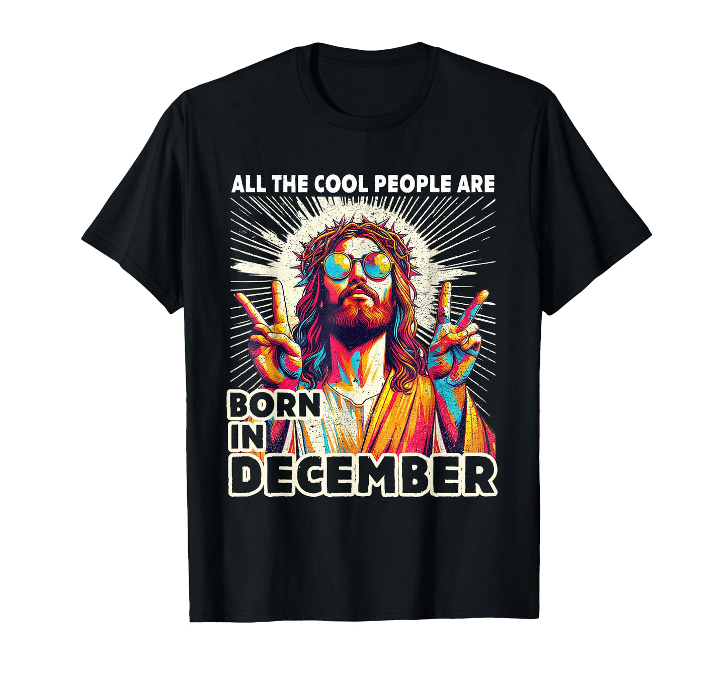 Cool People are Born in December Christian Christmas T-Shirt
