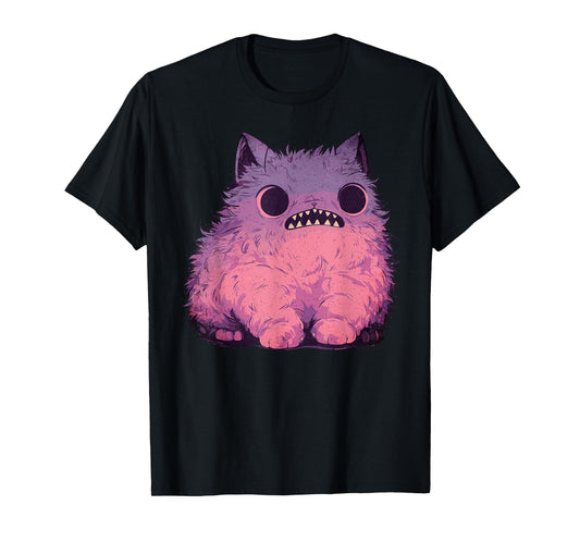 Cat Monster Graphic Kawaii Pastel Goth Anime Aesthetic Goth Men Women Kids T-Shirt