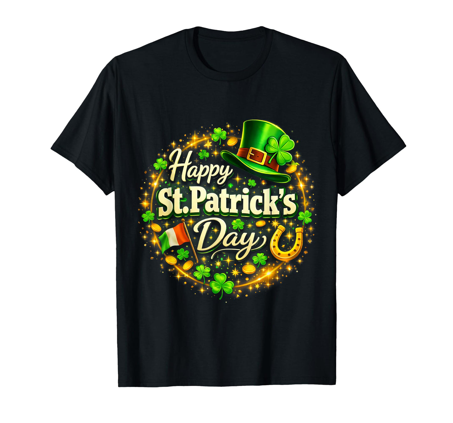 Happy St Patricks Day Shamrock Irish Men Women St Patricks T-Shirt