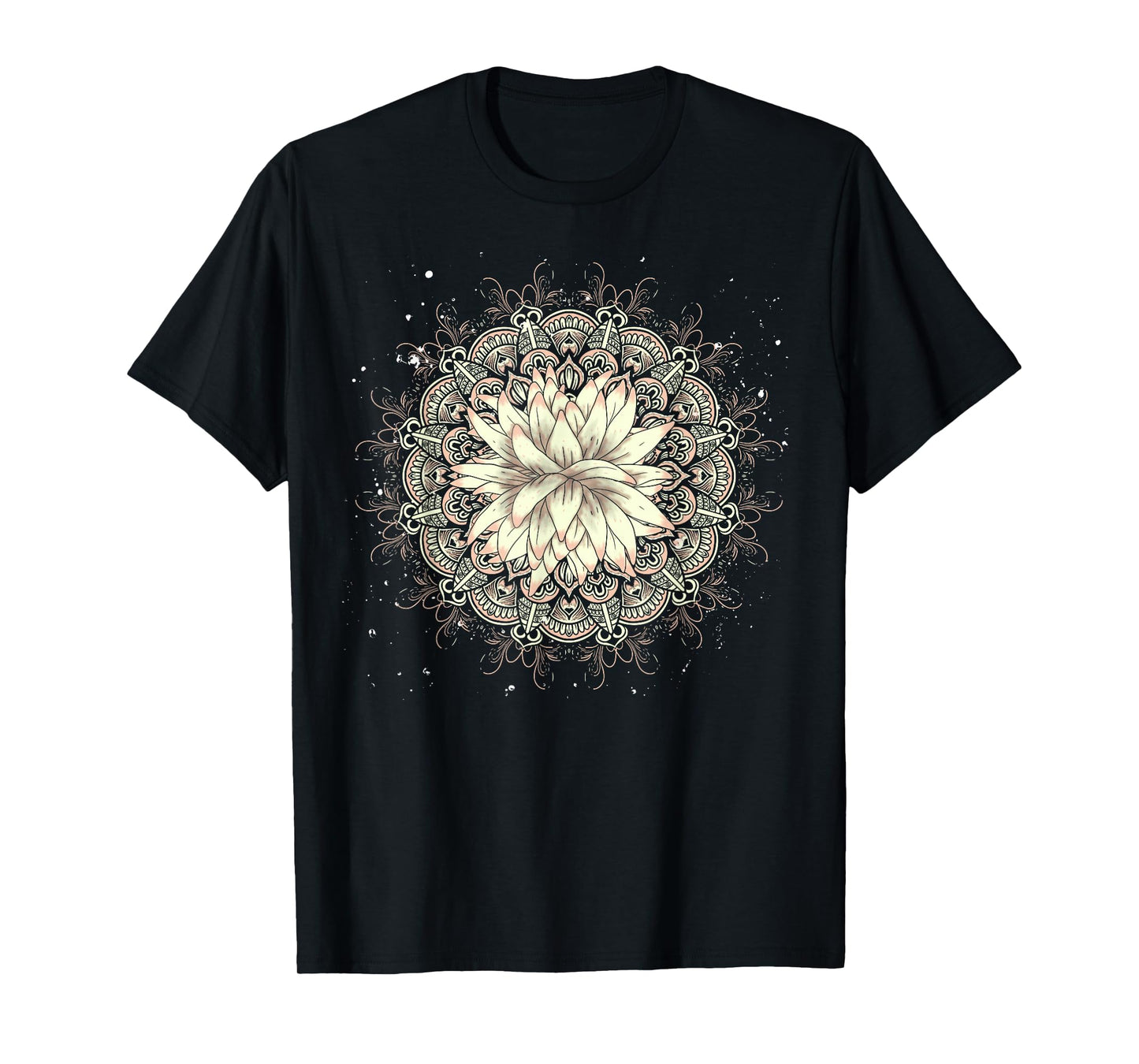 Buddhist Flower Blossom Prana Art Spiritual Lotus Mandala T-Shirt