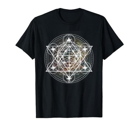 Metatron Cube Sacred Geometry Shirt - Spiritual Yoga T-Shirt