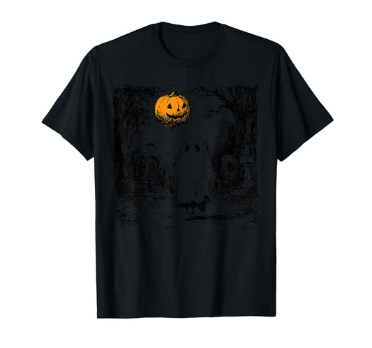 Horror Ghost Halloween Spooky Season Pumpkin Spice Men Women T-Shirt