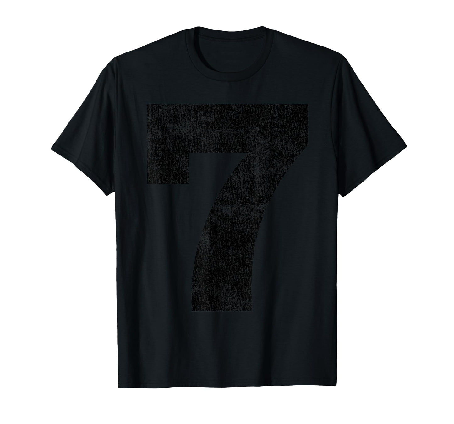 #7 Jersey Uniform Varsity Sports Large Number, 7th Birthday T-Shirt