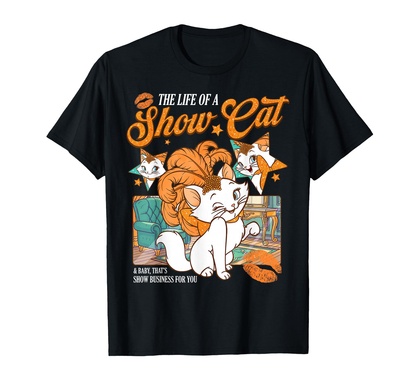 Cute Cat Era Life of Showcat Cat Lover Country Music Concert T-Shirt