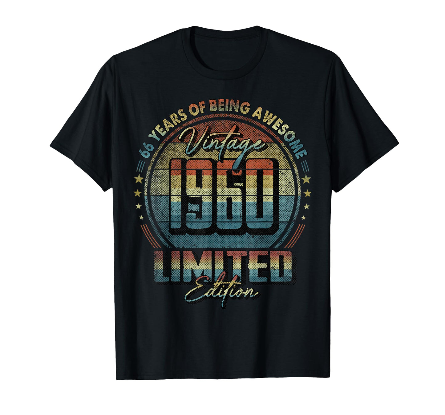 Vintage 1960 Limited Edition Shirt 66 Year Old 66th Birthday T-Shirt