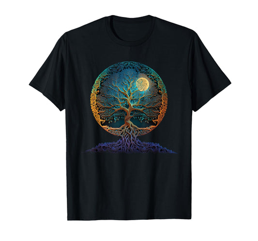 Tree Of Life Yoga Zen Namaste Meditation T-Shirt