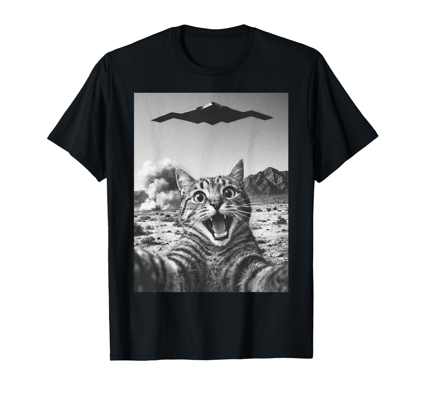 Cat Selfie Funny Operation Epic Fury Cat Meme T-Shirt