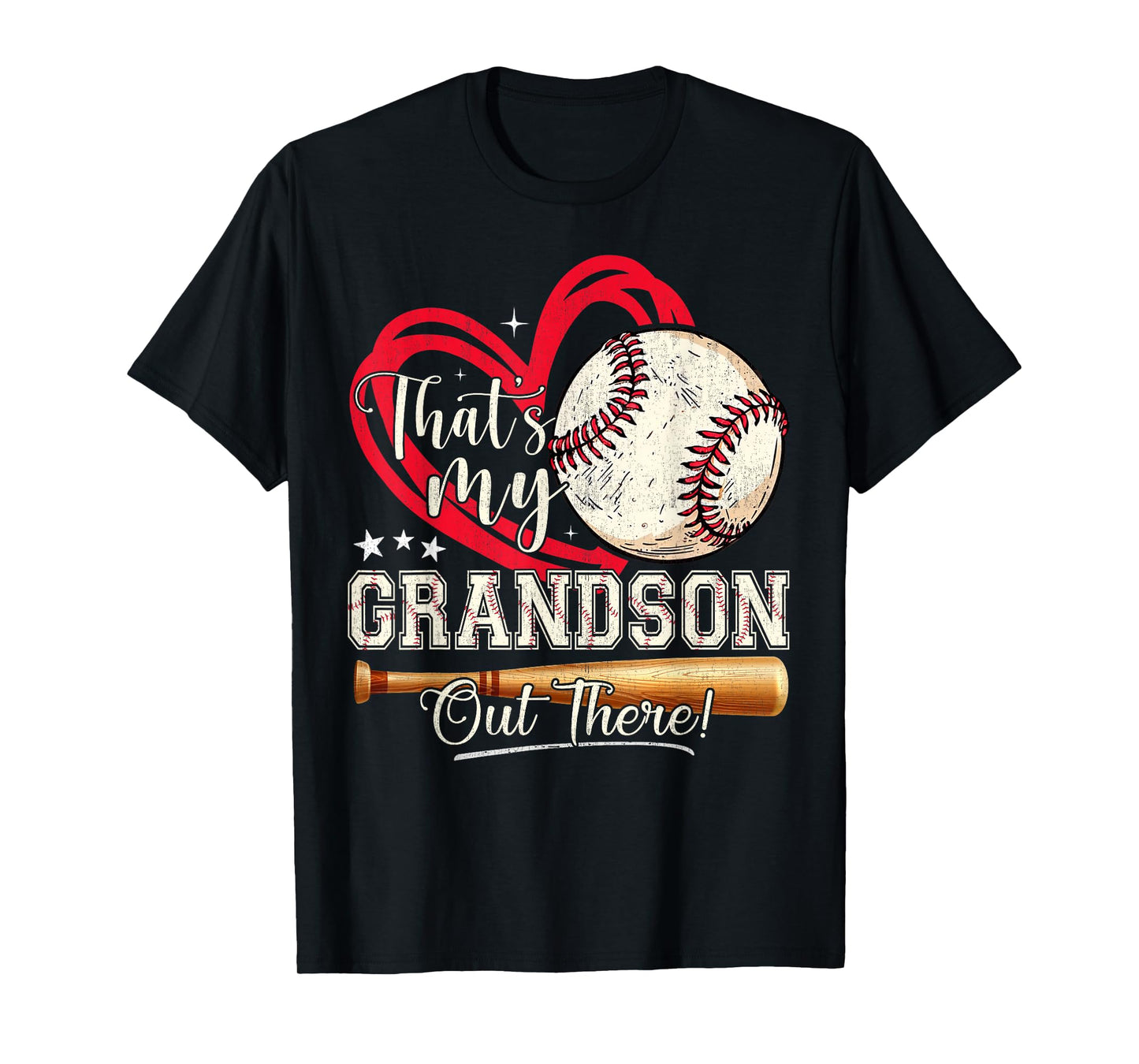 That's My Grandson Out There Baseball Grandma Mother's Day T-Shirt