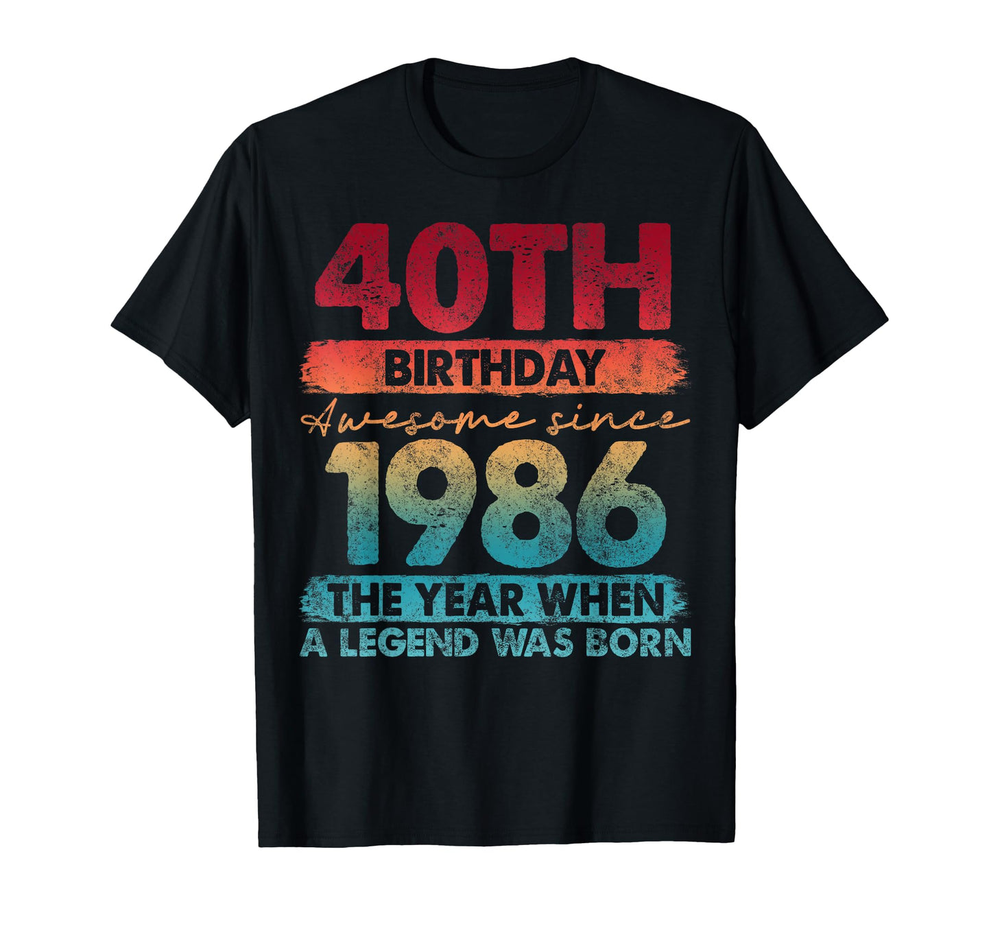 40 Year Old Gifts Vintage 1986 Limited Edition 40th Birthday T-Shirt