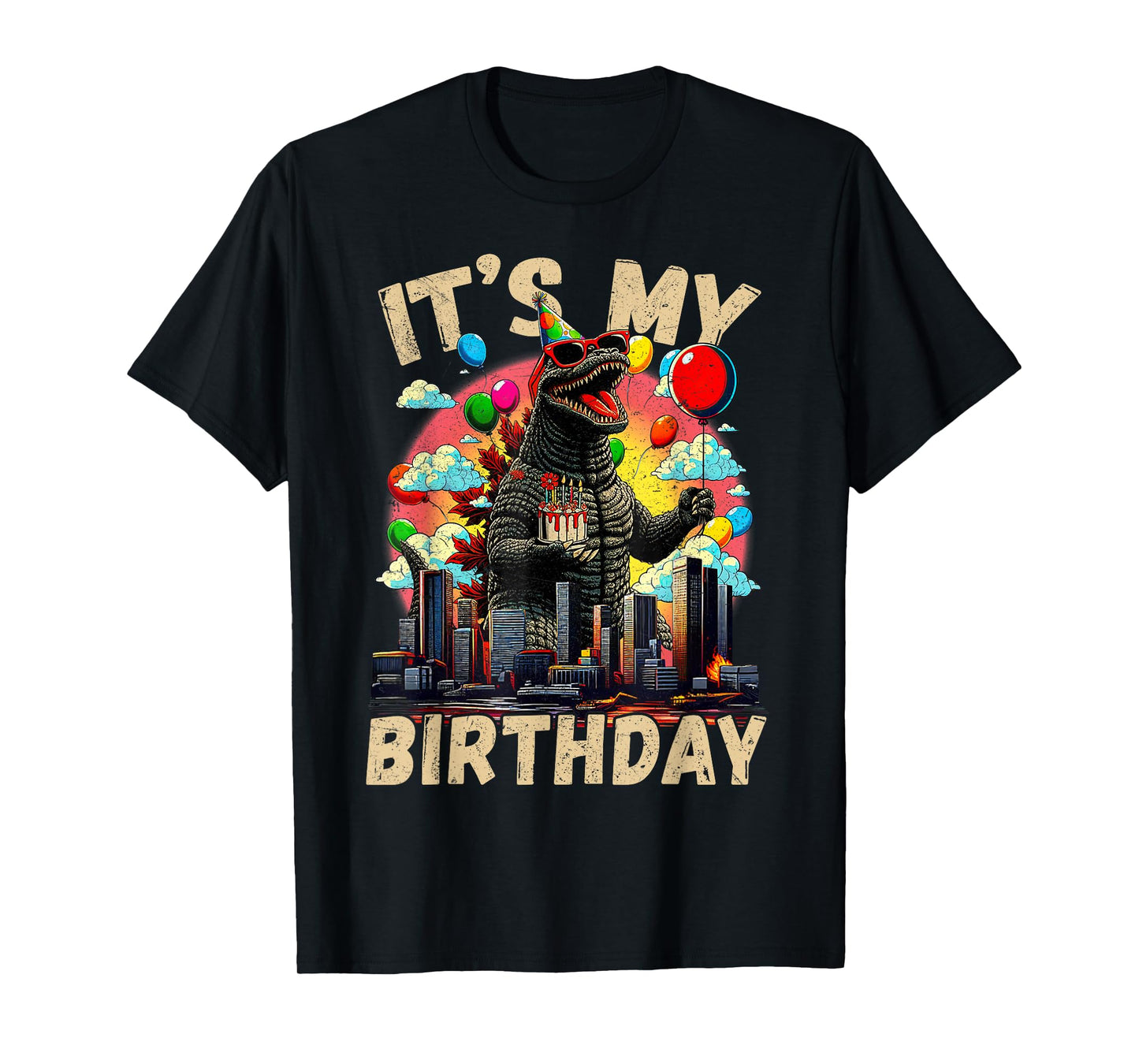 Kaiju Birthday Party Japan Monster Bday Dinosuar Decorations T-Shirt