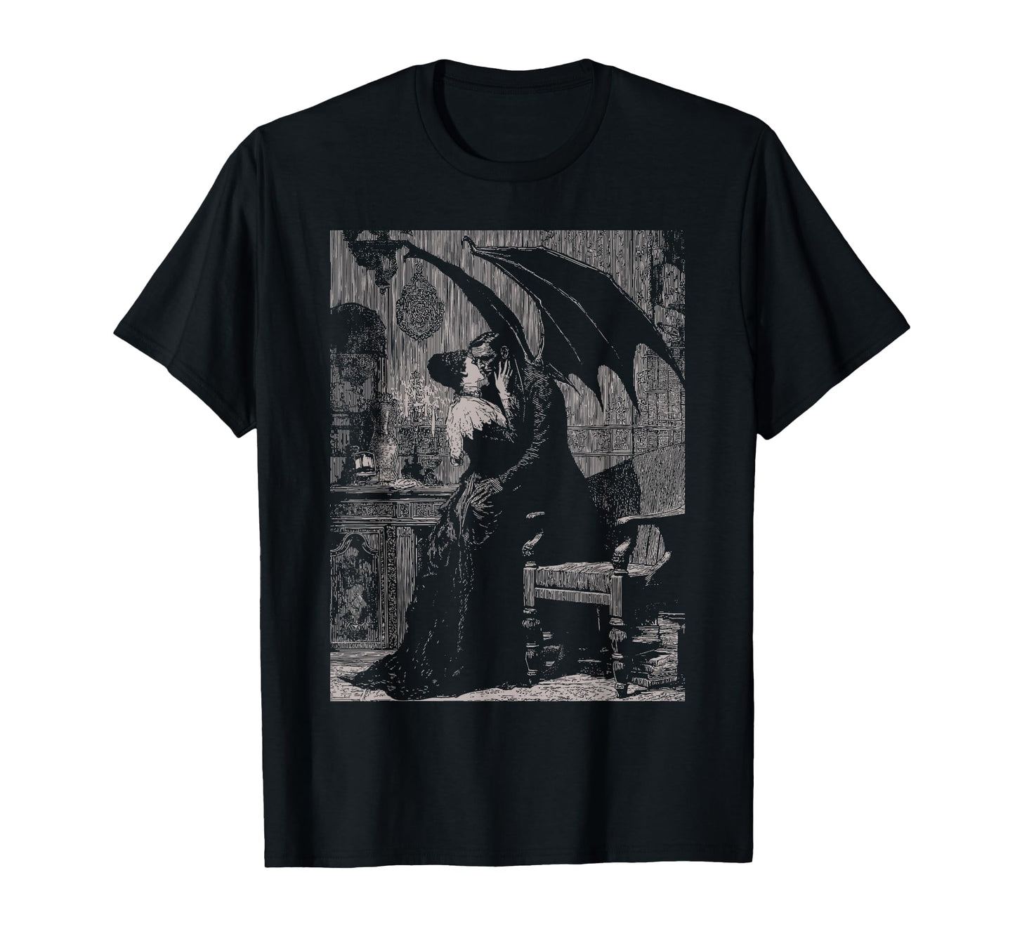 Vampires Kiss | Romantic Goth Gothic Grunge Alt Aesthetic T-Shirt