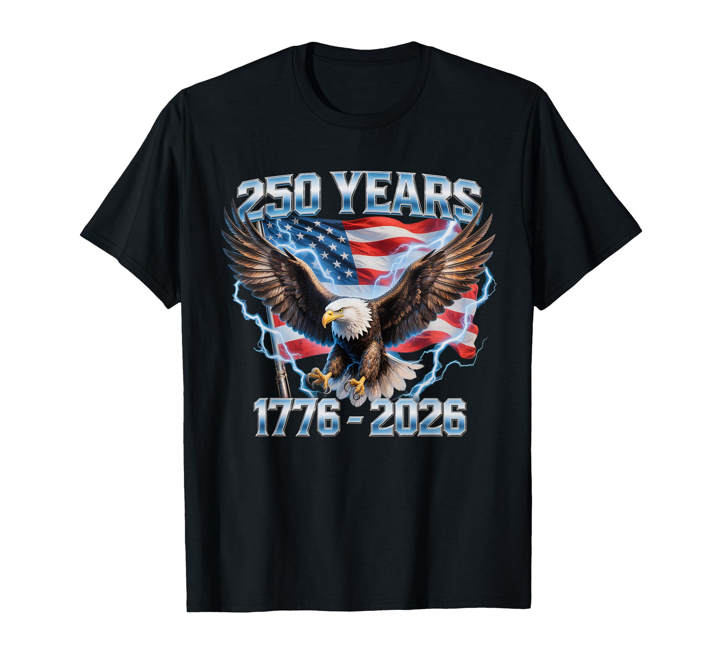 American Bald Eagle 1776-2026 250 Anniversary USA T-Shirt