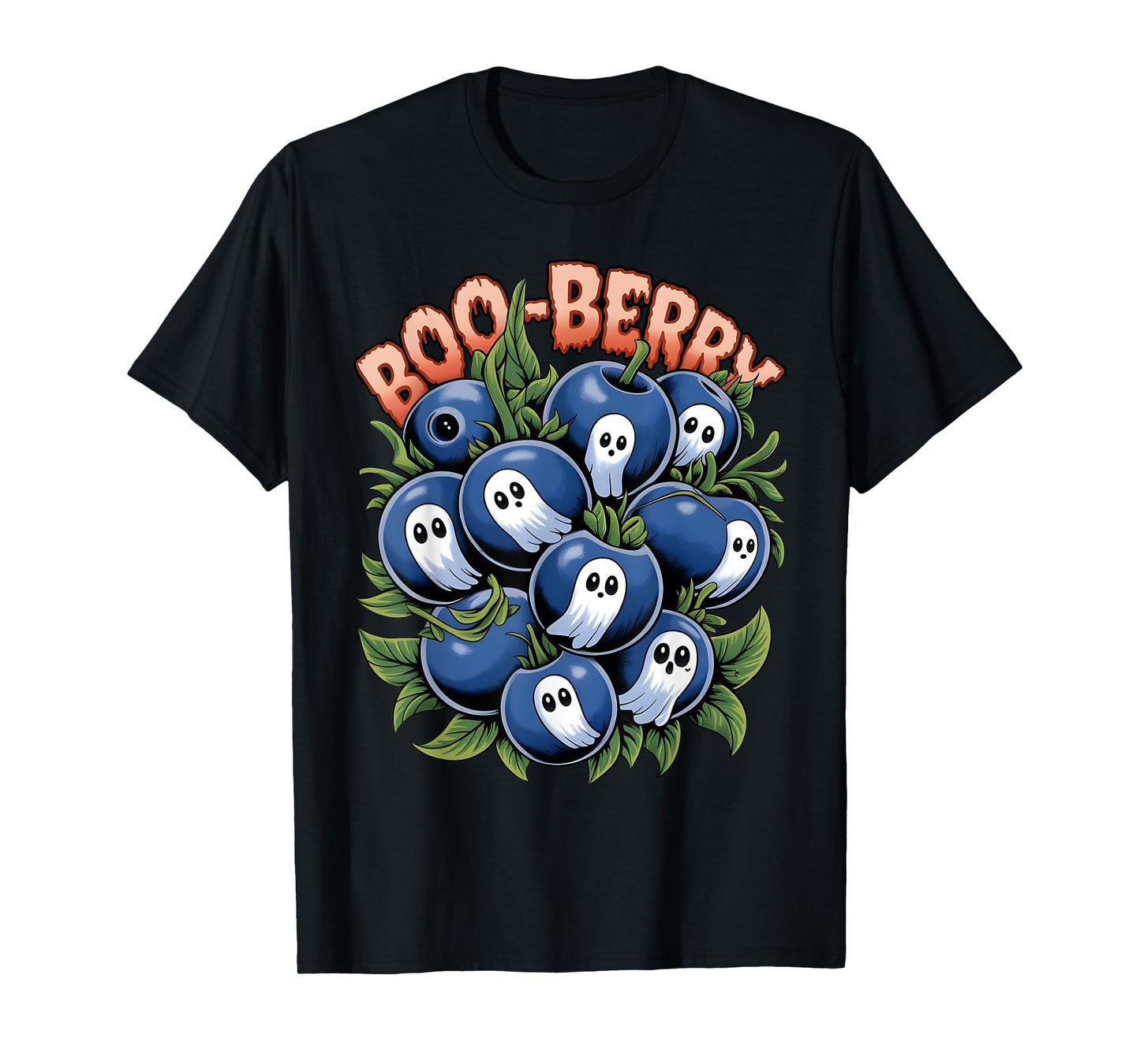 Boo Berry Blueberry Halloween Funny Ghost Costume Boys Girls T-Shirt