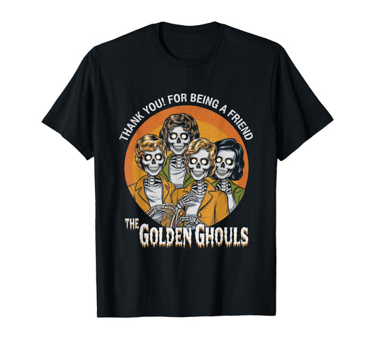 Vintage The Golden Ghouls Halloween For Men Women Halloween T-Shirt