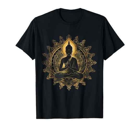 Meditation Zen Buddha Mandala Spiritual Buddhist Hindu T-Shirt