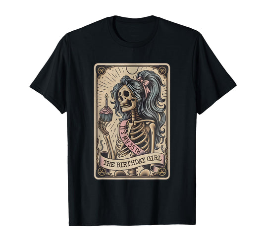 It's My 35th The Birthday Girl Tarot Card, Funny Skeleton T-Shirt