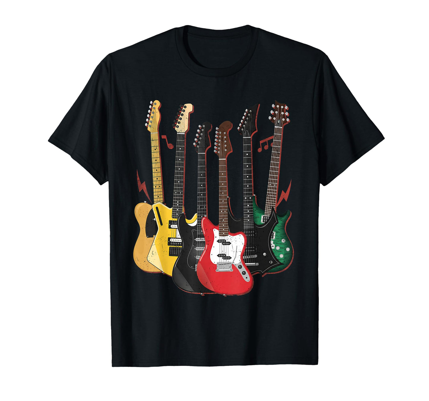 Rock Guitars Musician Men Women Kids Funny Guitar T-Shirt