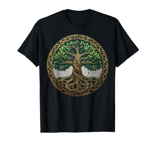 Tree of Life Nordic Viking Celtic Odin Symbol T-Shirt