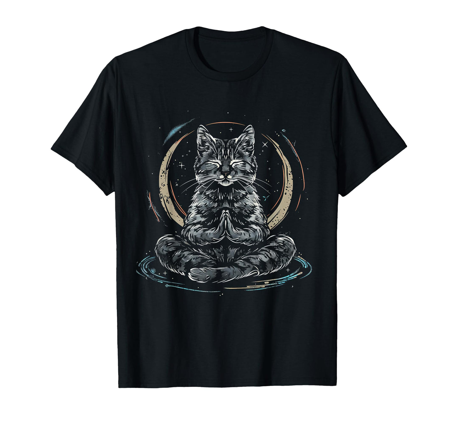 Meditation Cat Yoga Spiritual Hindu Buddhist Zen Buddha T-Shirt