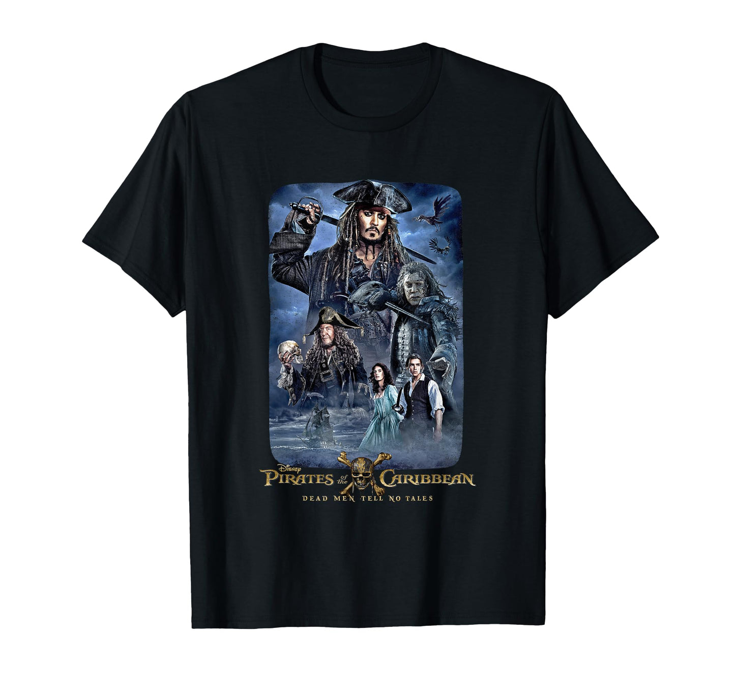 Disney Pirates of the Caribbean Tell No Tales Poster T-Shirt