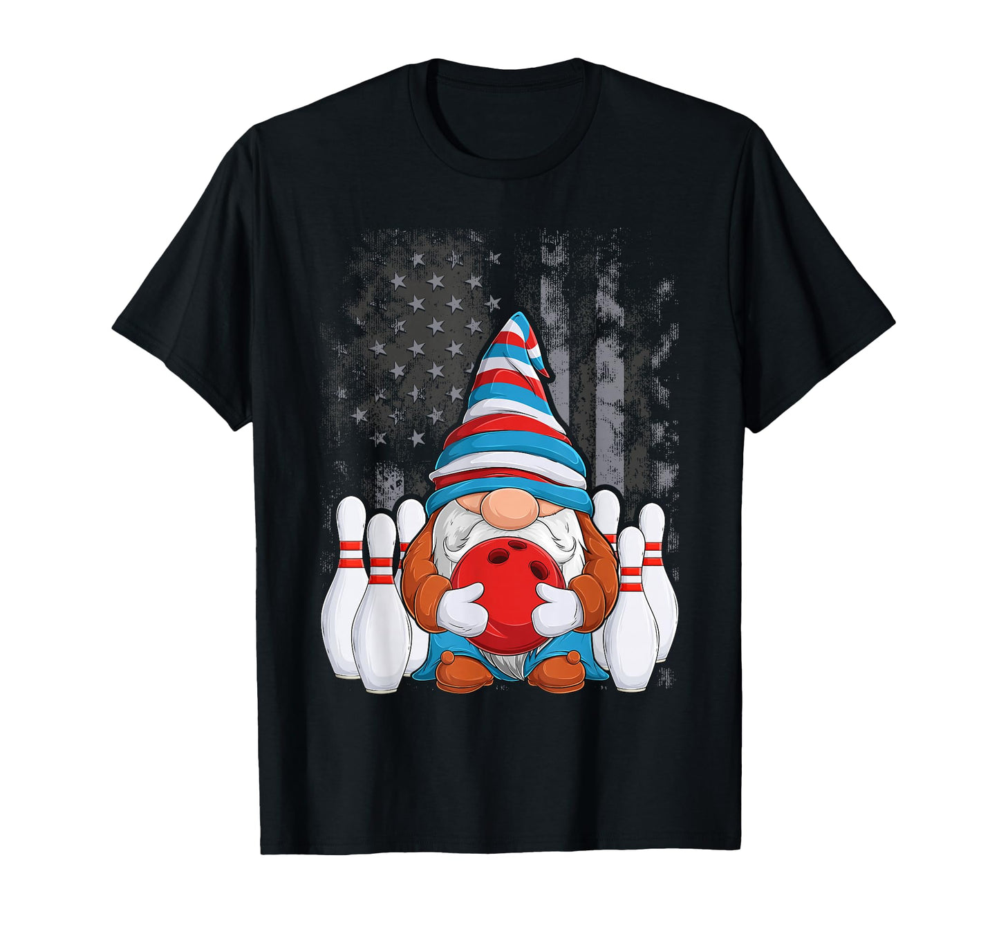 Bowling Gnome Bowling Gnomes Funny Gnome Bowling T-Shirt
