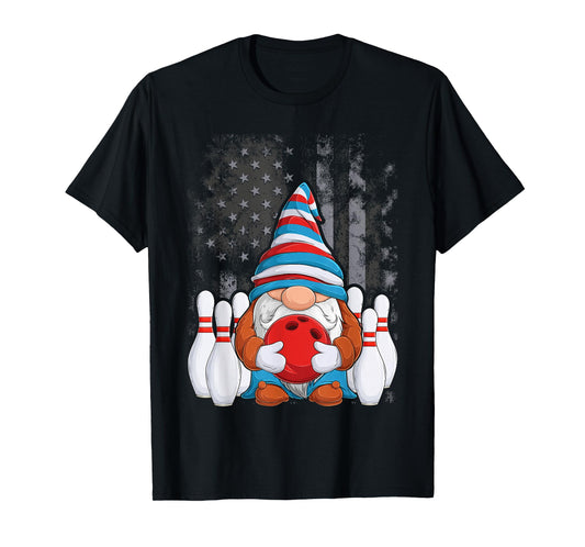 Bowling Gnome Bowling Gnomes Funny Gnome Bowling T-Shirt