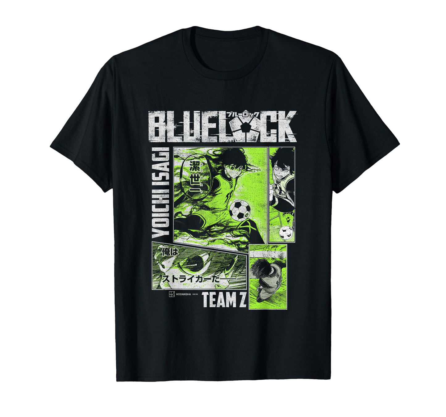 Blue Lock Yoichi Isagi Split Soccer Panels T-Shirt