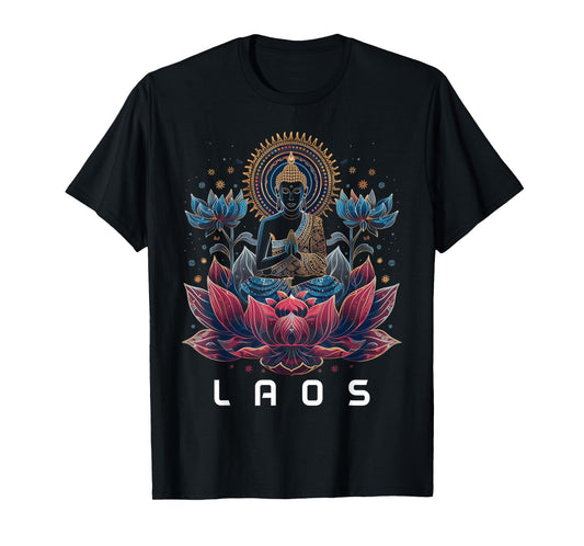 Laos Buddha Vintage Buddhist Souvenir T-Shirt