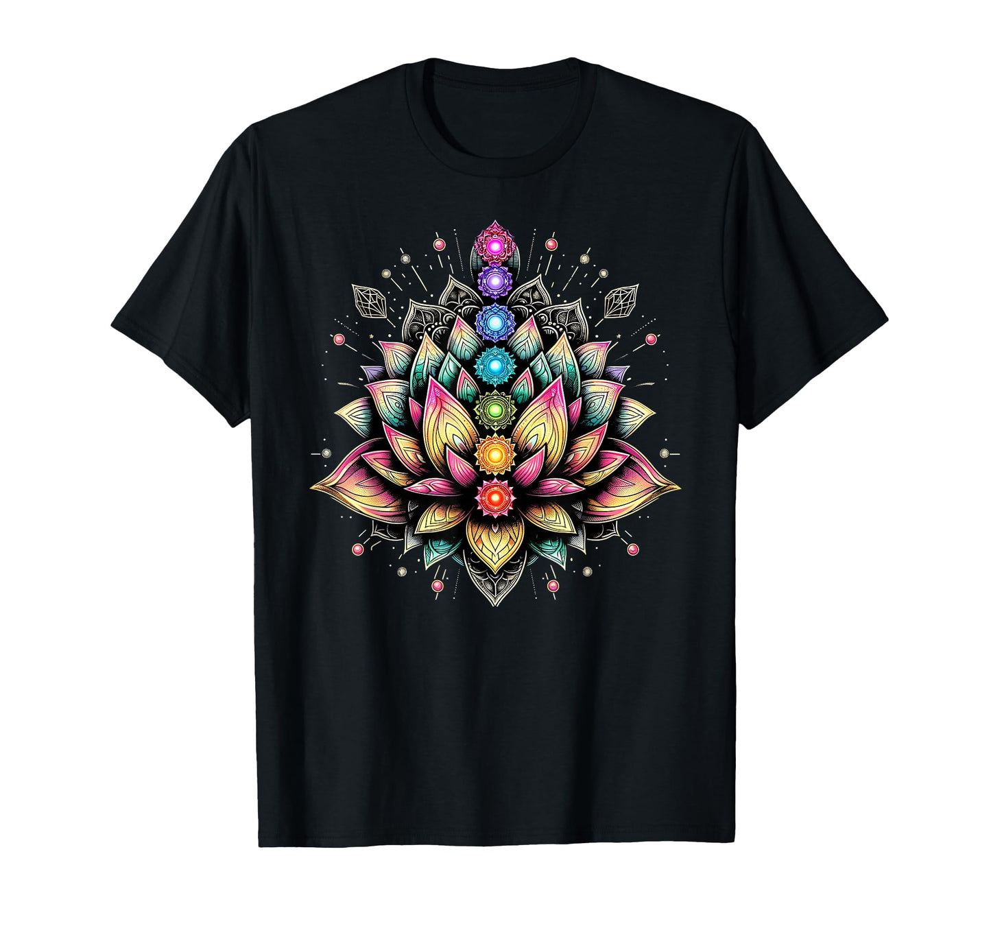 Chakra Lotus Flower Spiritual Yoga Lover T-Shirt