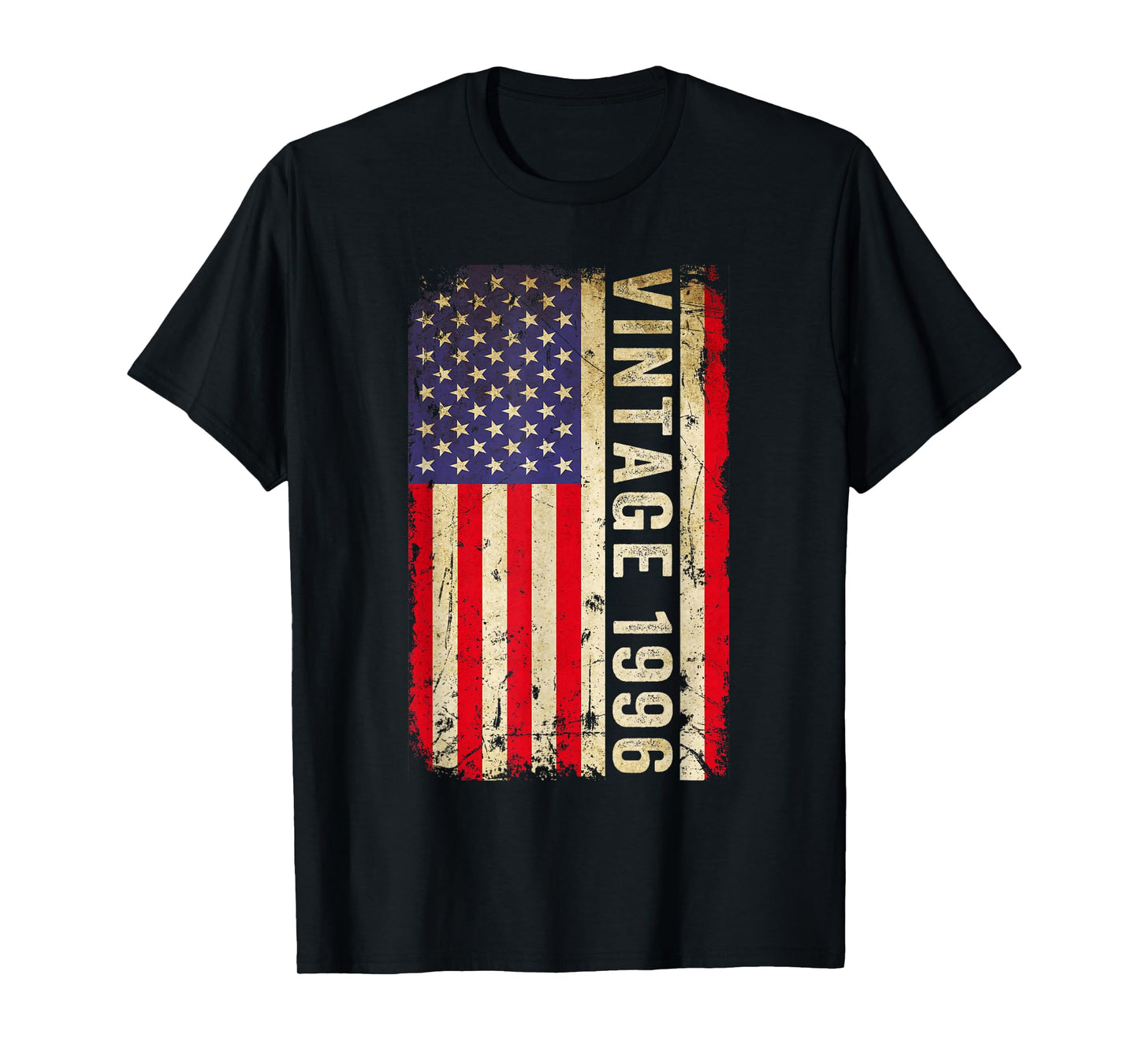 Vintage 1996 American Flag 30th Birthday Gifts Men Women T-Shirt