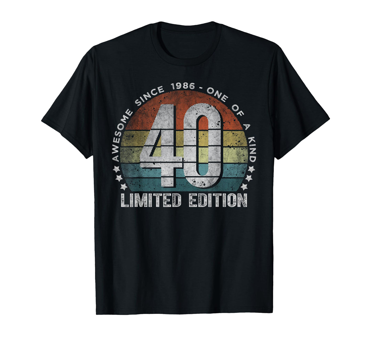 40 Year Old Gifts Vintage 1986 Limited Edition 40th Birthday T-Shirt