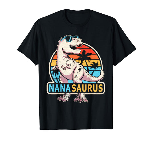 Nana Saurus Dinosaur Family Matching Funny Mother's Day T-Shirt