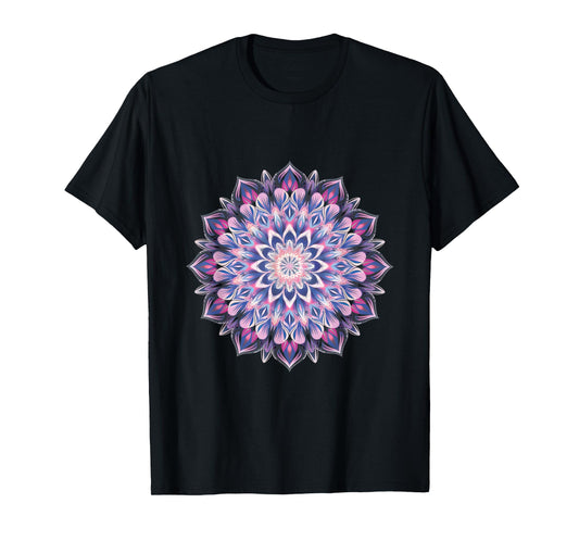 Boho Yoga Art Spiritual Meditation Sacred Geometry T-Shirt