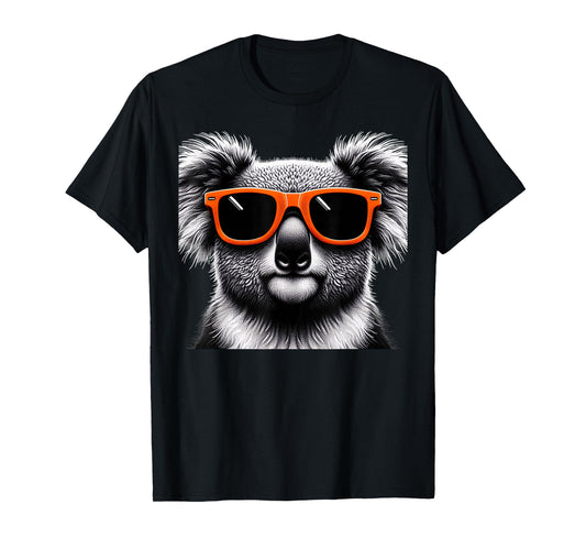 Cool Koala Wearing Sunglasses Graphic Art T-Shirt