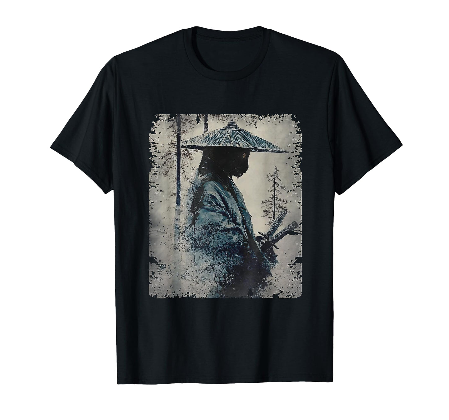 Samurai Cat Japanese Art Anime Gifts Men Women Kids Graphic T-Shirt