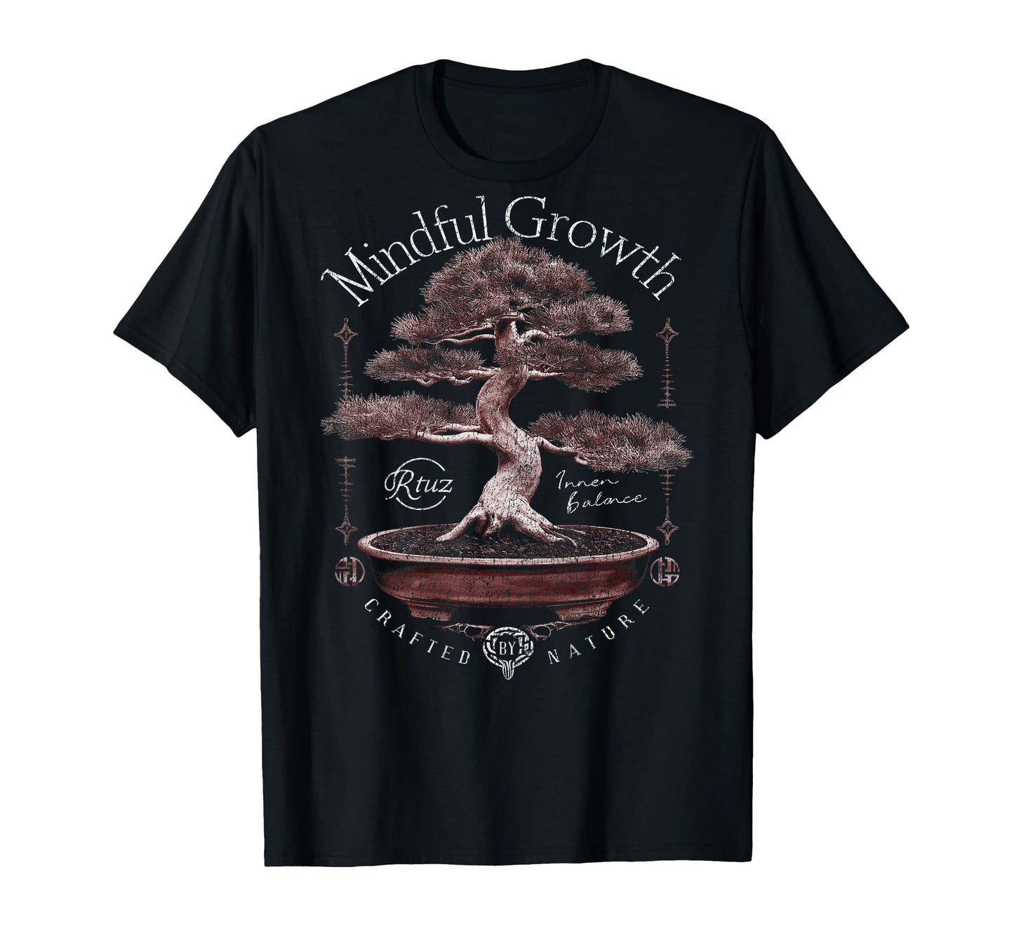 Hip Hop Urban Vintage Edgy Y2K Back Print Streetwear Bonsai T-Shirt