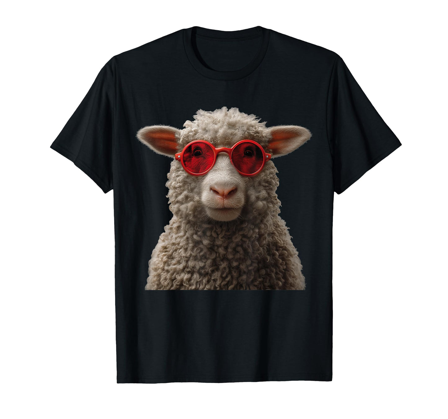 Sheep Wearing Sunglasses Funny Graphic T-Shirt