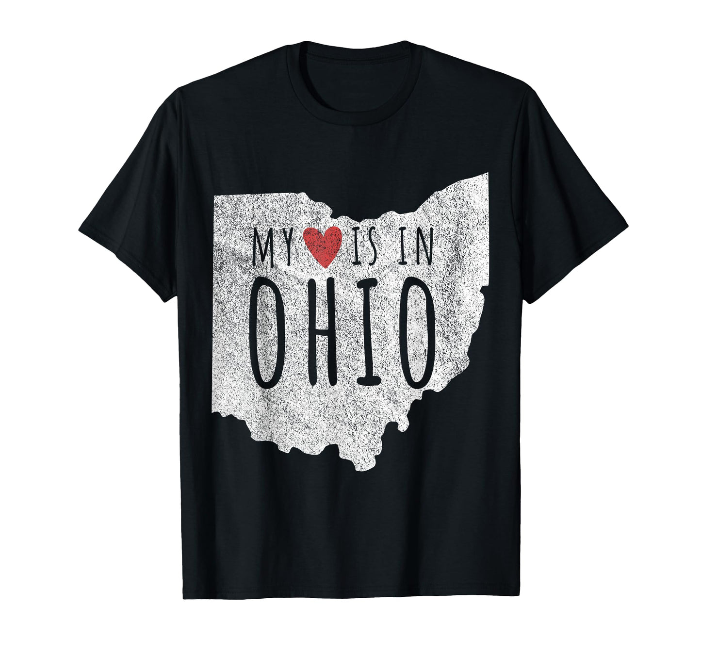 My Heart Is In Ohio Funny Ohio Roots Ohio Love T-Shirt