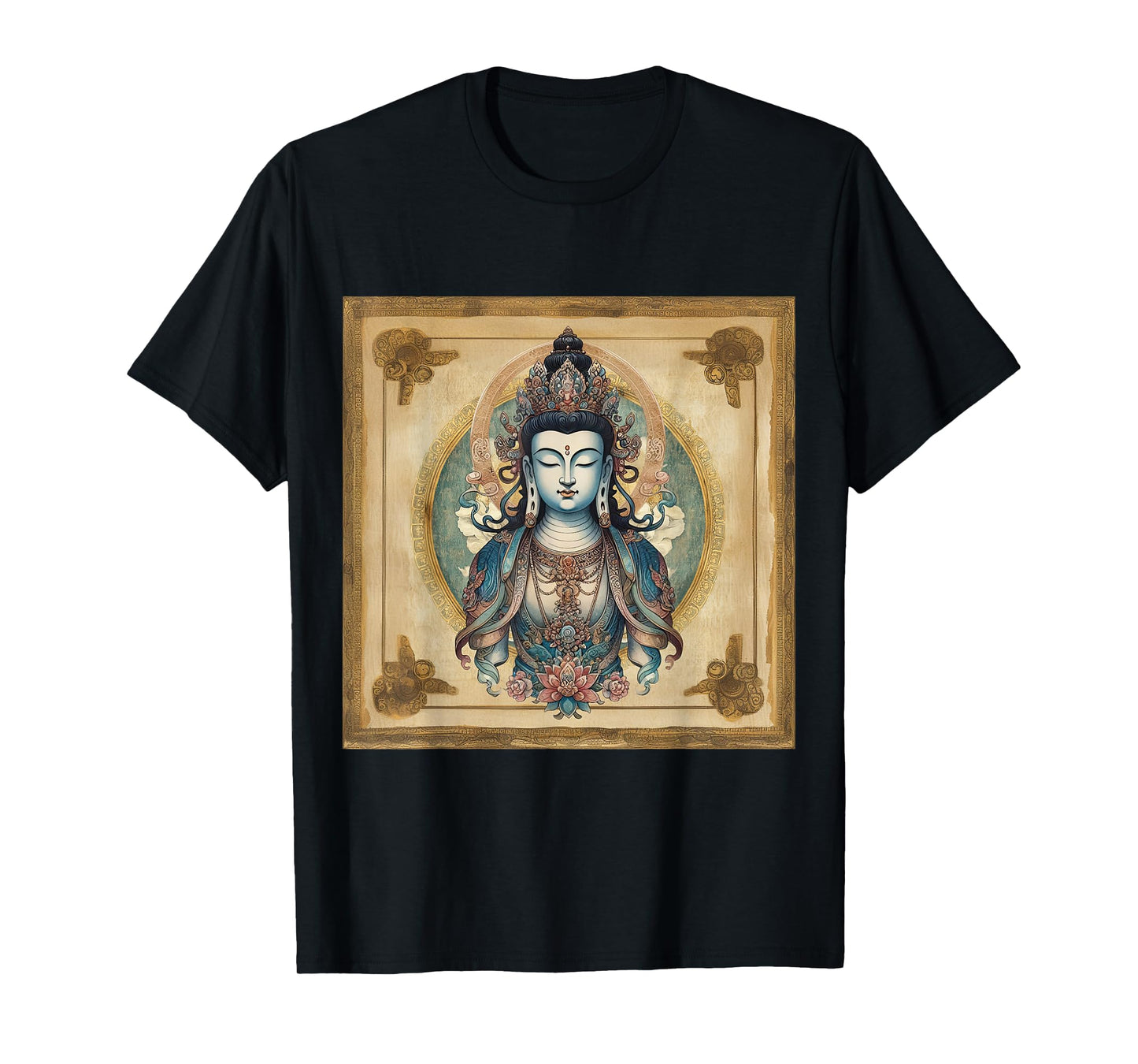Avalokiteshvara Ancient Tibetan Buddhism Chenrezig Deity T-Shirt