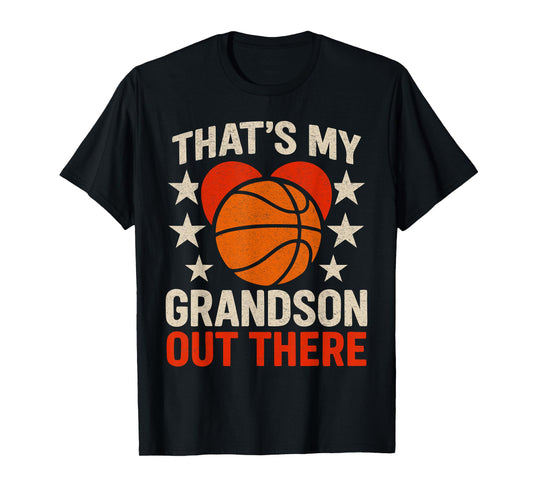 That's My Grandson Out There Basketball Grandma Mother's Day T-Shirt