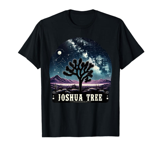 Joshua Tree National Park Night Scene Hiking Camping Outdoor T-Shirt