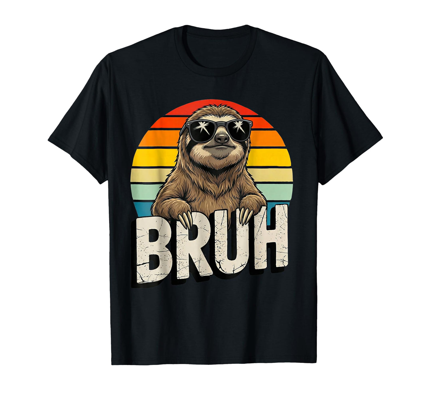 Funny Sloth Gifts Graphic Meme Lover Bruh Sloth Lovers T-Shirt