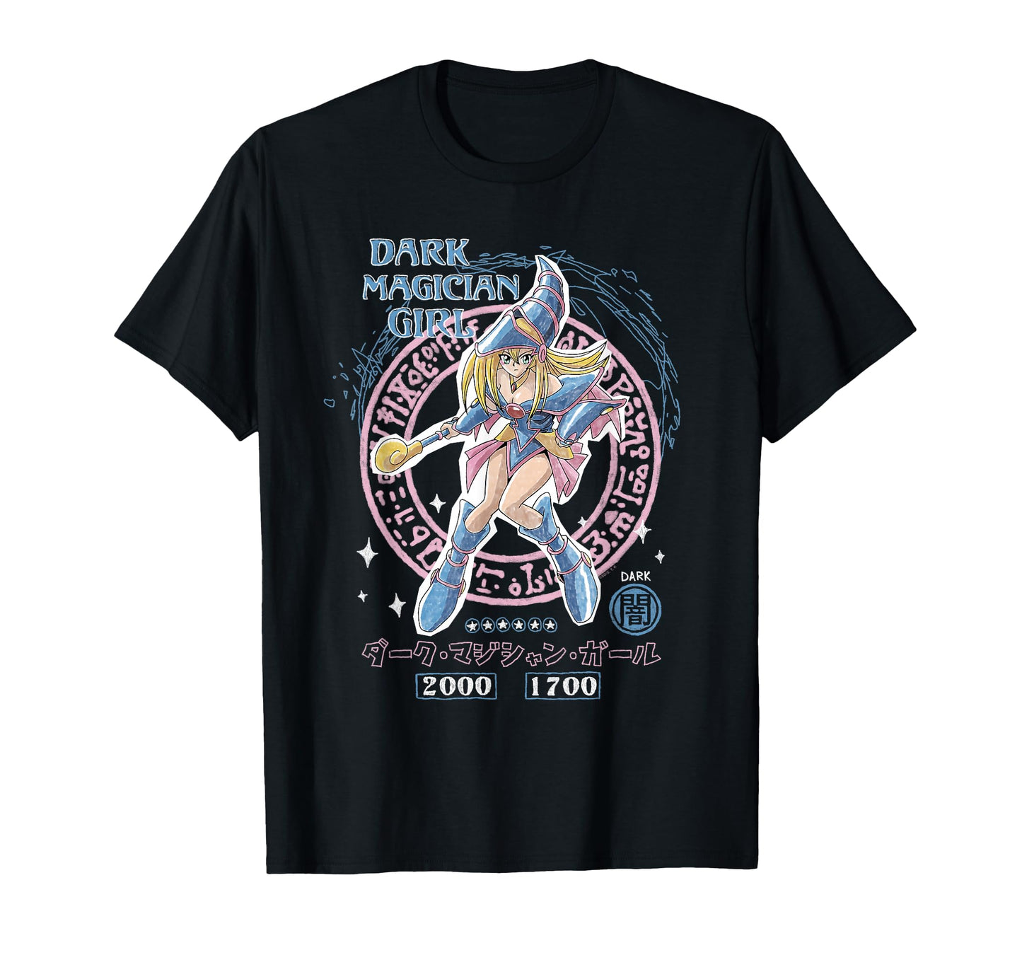 Yu-Gi-Oh! Duel Monsters Dark Magician Girl Card Pose Anime T-Shirt
