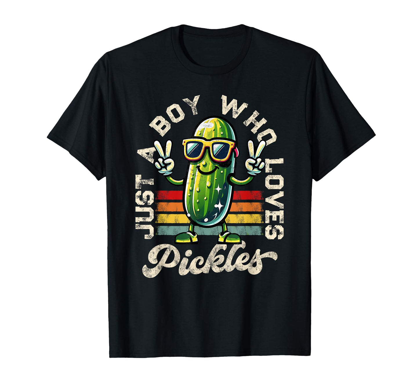 Just a Boy Who Loves Pickles Pickle Teen Boys Toddler Kid T-Shirt