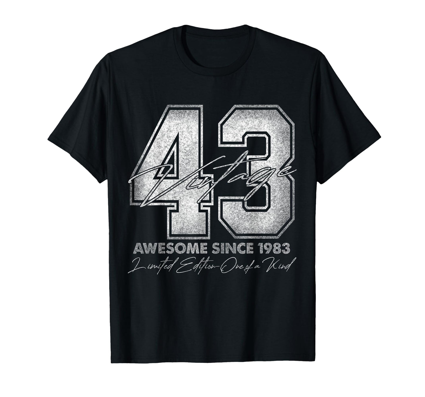 43 Year Old Gifts Vintage 1983 Limited Edition 43rd Birthday T-Shirt