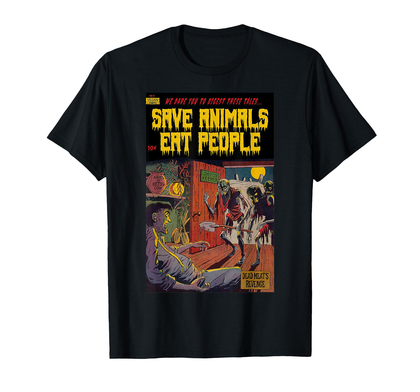 Save The Animals Eat People Vegan Animal Liberation T-Shirt